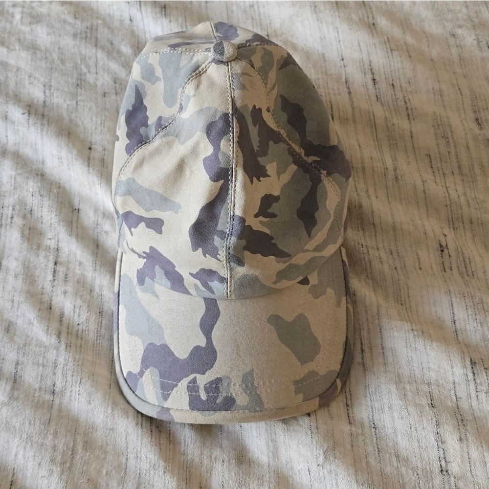 Intermix Light Camo Suede Baseball Cap - Picture 2 of 4